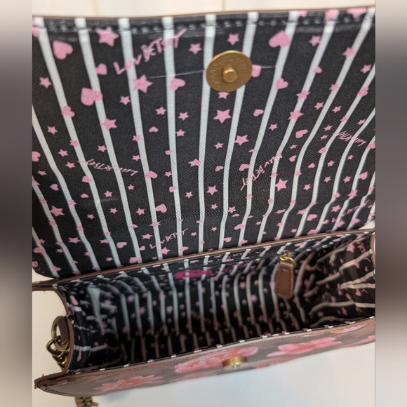 Betsey Johnson Crossbody Handbag  Brown Floral NWT - Picture 6 of 7